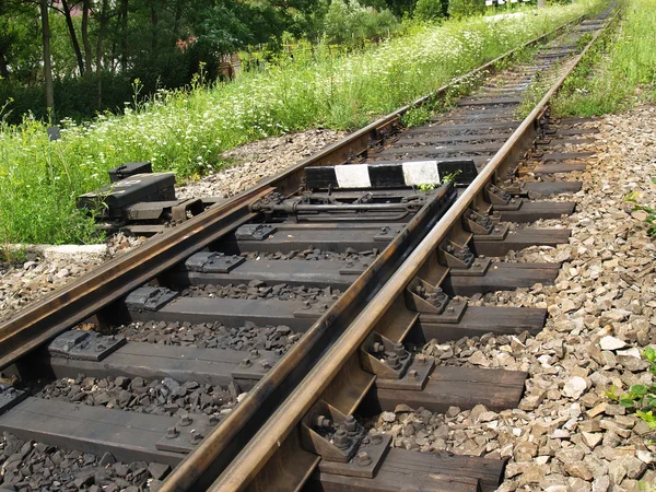 Złapać przełącznik kolejowych — Zdjęcie stockowe