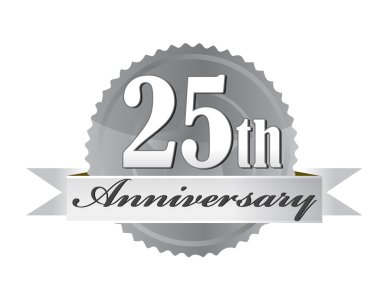 25th Anniversary Seal clipart