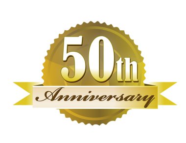 50th Anniversary Seal clipart