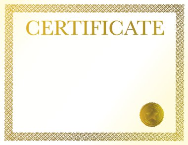 Certificate clipart