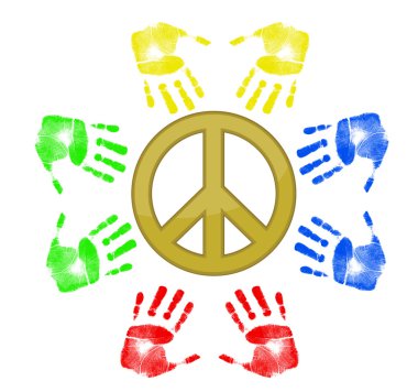 Illustration symbolizing diversity in teamwork. clipart