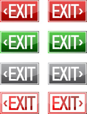 Exit sign clipart