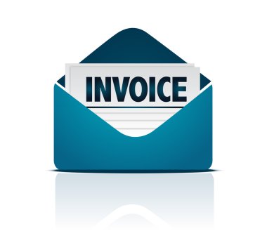 Invoice with envelope clipart