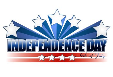 Independence day 4th of july sign clipart