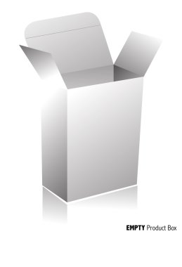 Make your own packaging by inserting your graphic or content on this blank clipart