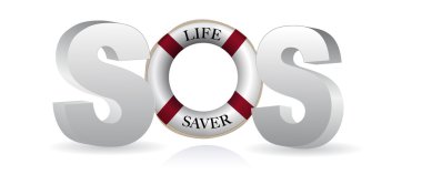 SOS Life Saver clipart