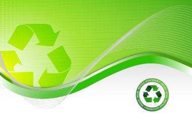 Green Environmental Recycling Business Background clipart