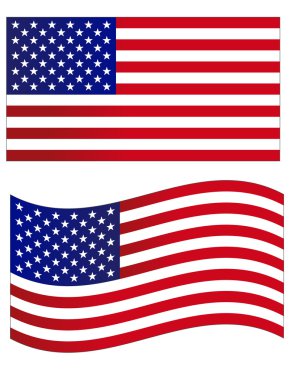 USA flag clipart