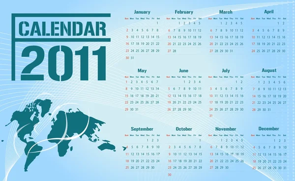 2011 Business Calendar — Stock Photo, Image