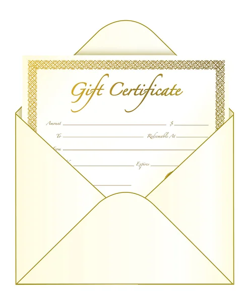 Подарочный сертификат — стоковое фото