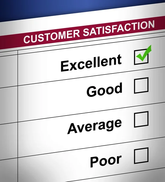 Průzkum spokojenosti zákazníků — Stock fotografie