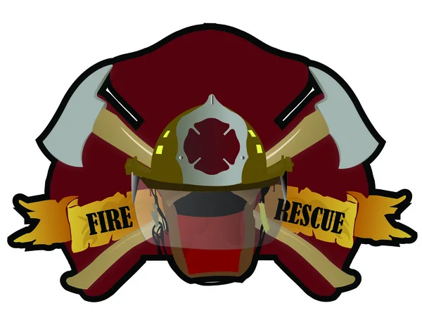 Oprava hasič se symboly. — Stock fotografie