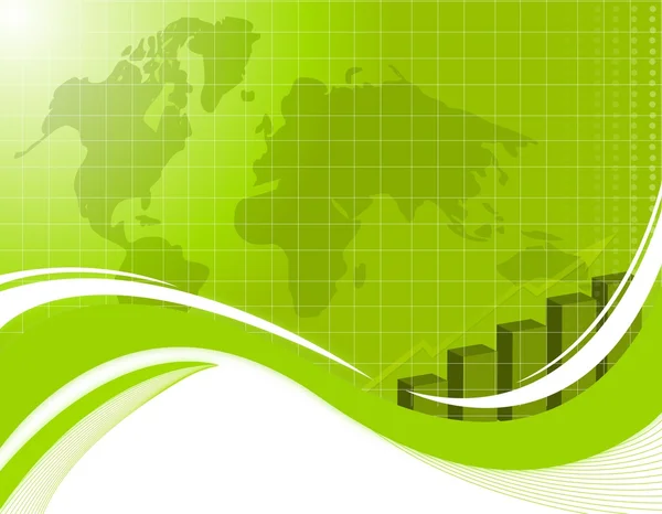 Stock image Green business background.