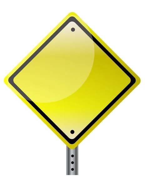 Blank and isolated traffic sign file also available. — Zdjęcie stockowe