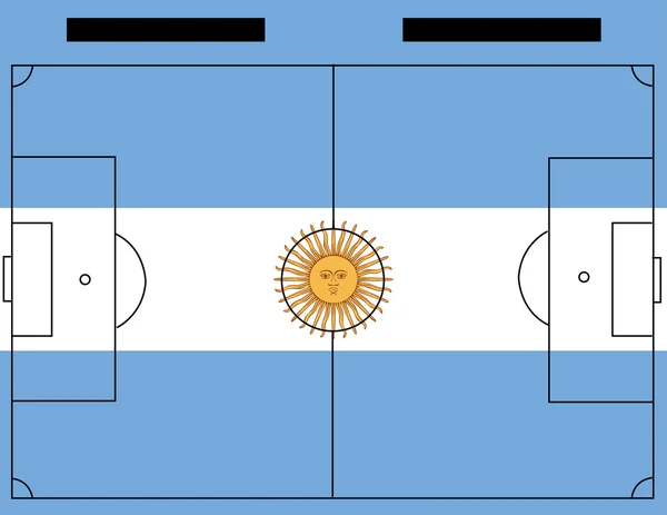 Argentinië voetbalveld — Stockfoto