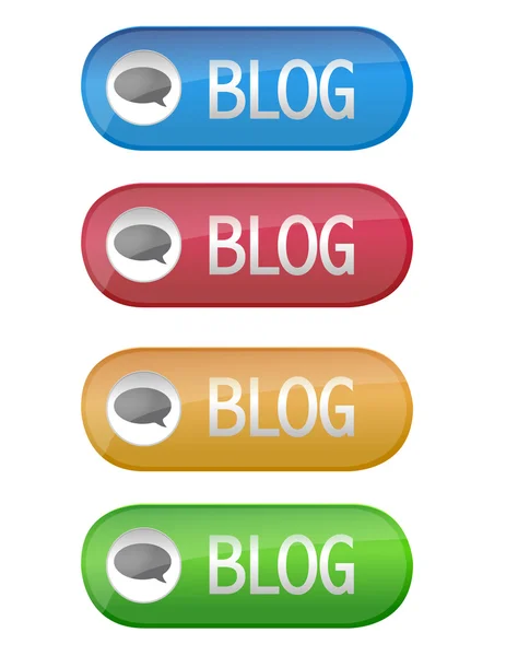 Blogg-knappen — Stockfoto