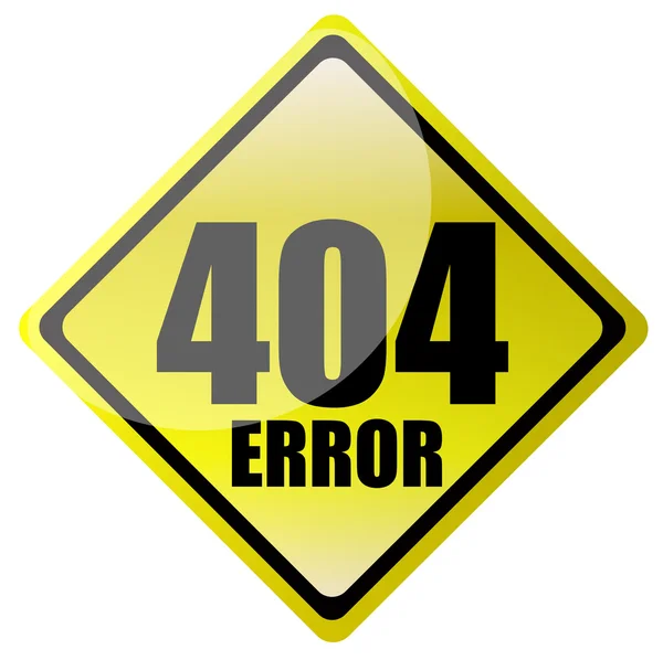 404 chyba znamení — Stock fotografie