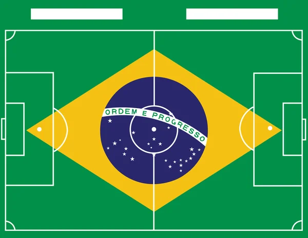 Campo de fútbol de Brasil — Foto de Stock
