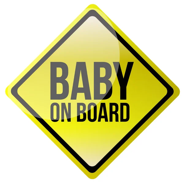 Baby ombord — Stockfoto