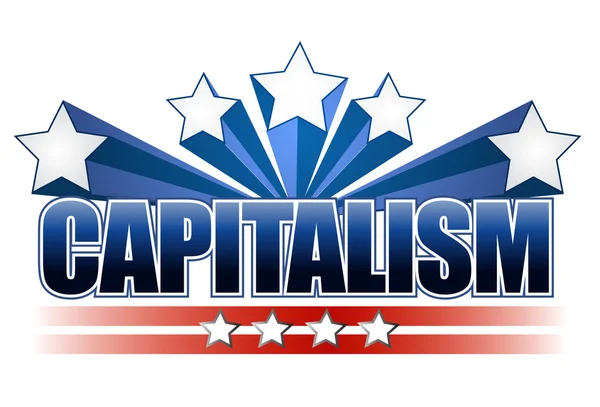 Kapitalizm işareti — Stok fotoğraf