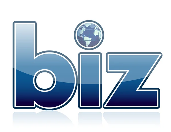 Biz text illustration design on white — Stock Photo, Image