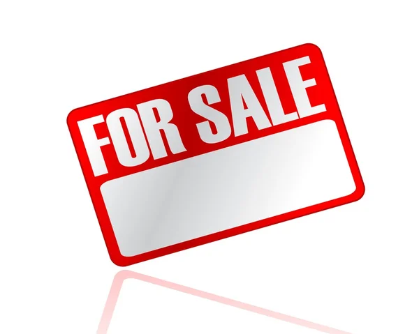 For sale sign with blank copy space. — Stock Photo, Image