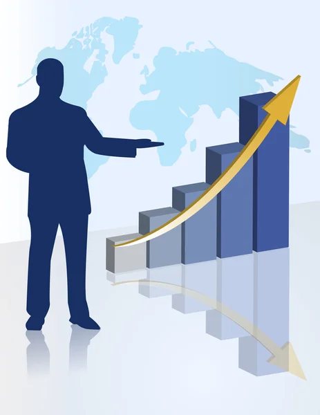 Chart business presentation — Stock Photo, Image