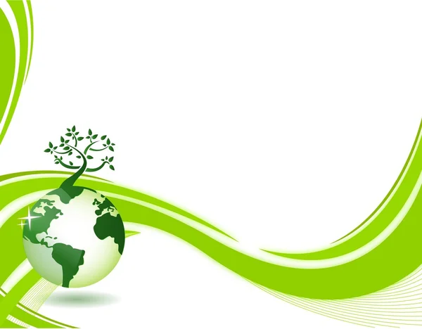 Fondo de la naturaleza verde. Ilustración del concepto ecológico. Ilustración verde abstracta —  Fotos de Stock
