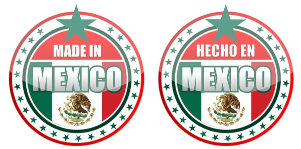 I Mexiko stämpel isolerade över en vit bakgrund. — Stockfoto