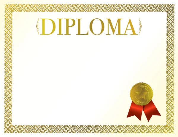 Quadro de Diploma — Fotografia de Stock