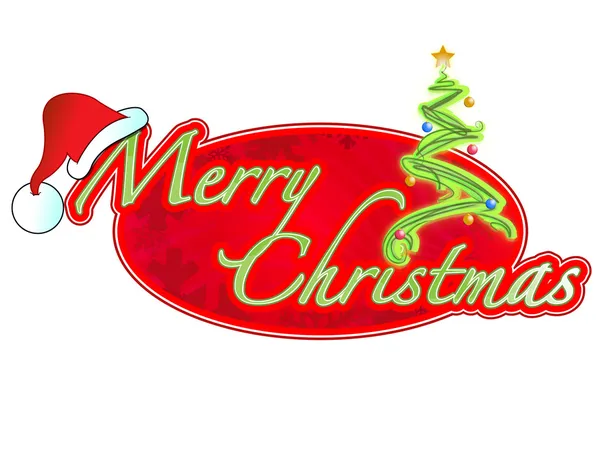 Christmas sign illustration design isolated over a white background. — Stock Photo, Image