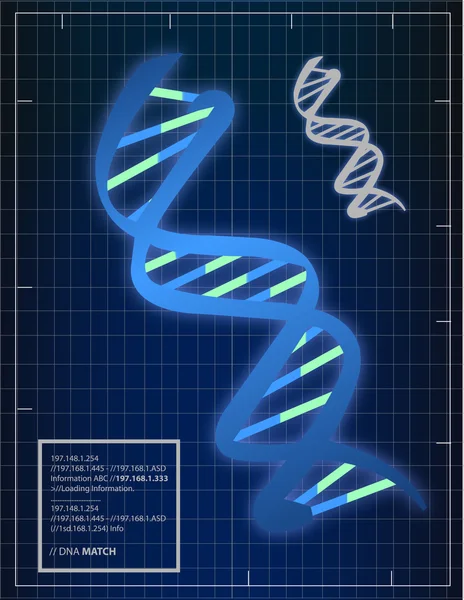 Иллюстрация фона сопоставления ДНК — стоковое фото
