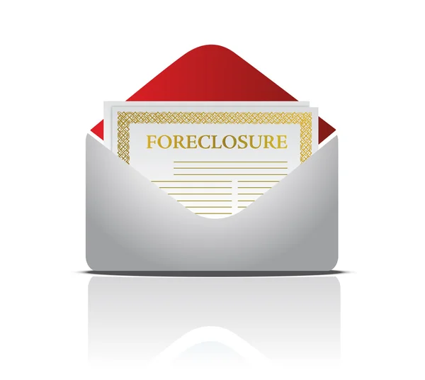 Real estate foreclosure notice letter — Stock Photo, Image