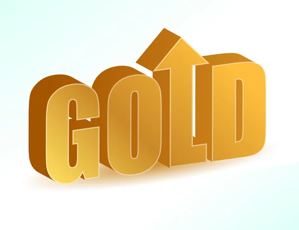 Aumento de precios en oro . — Foto de Stock