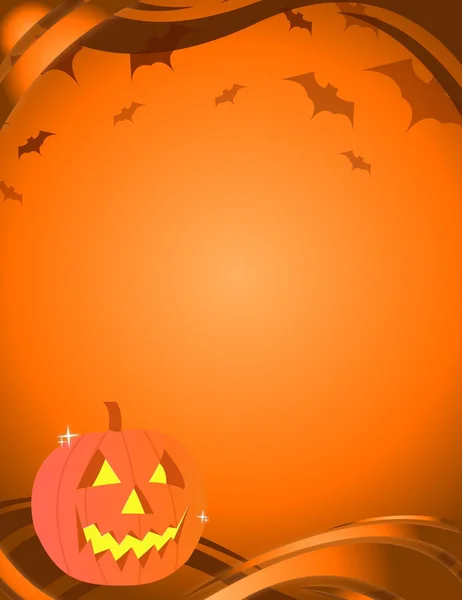Halloween-Kürbiskarte — Stockfoto