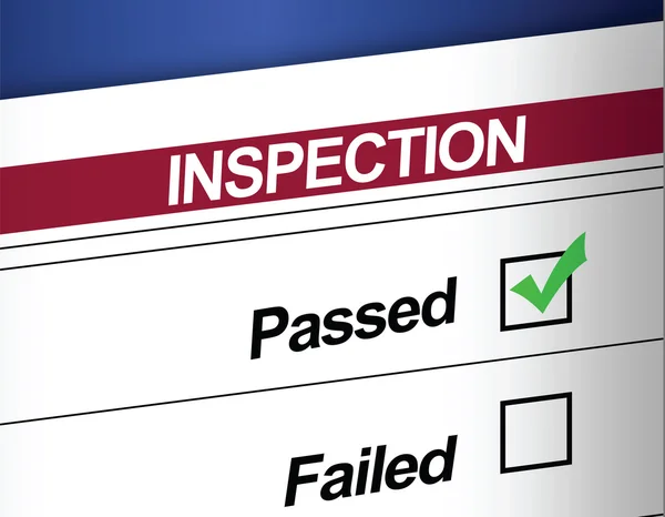 stock image Inspection Results Passed