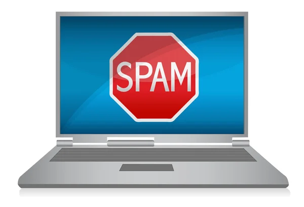 Alerta de spam — Fotografia de Stock