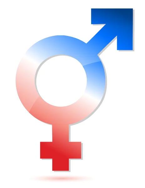 Male and female union symbol — Stock Photo, Image
