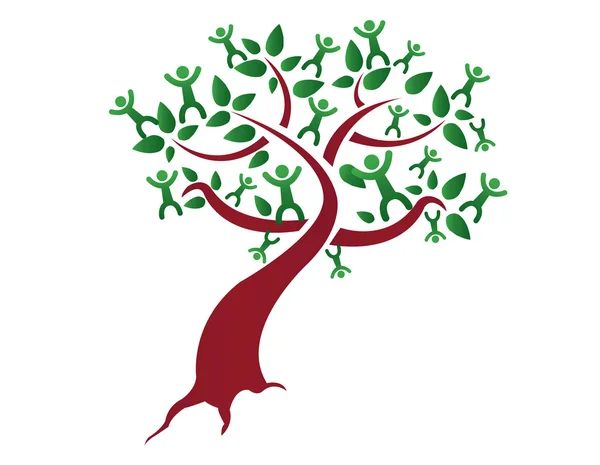 Family tree, relatives illustration design isolated over a white background — Stock Photo, Image