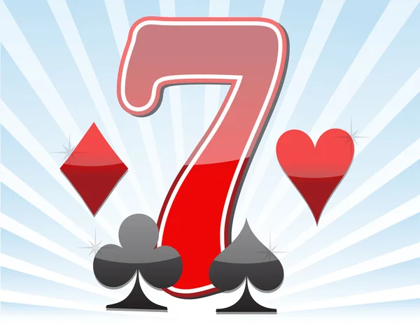 777. Winning in slot machine illustration design — Stock Photo, Image