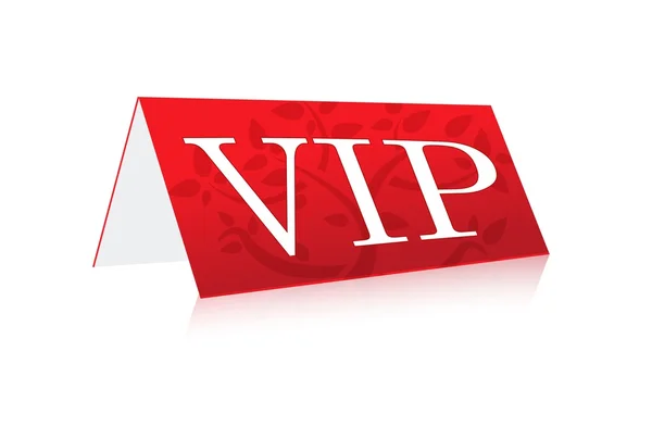 Tabel illustratie VIP-teken geïsoleerd op een witte achtergrond. — Stockfoto