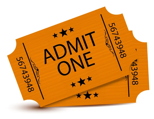 stock image Set of tickets isolated over a white background