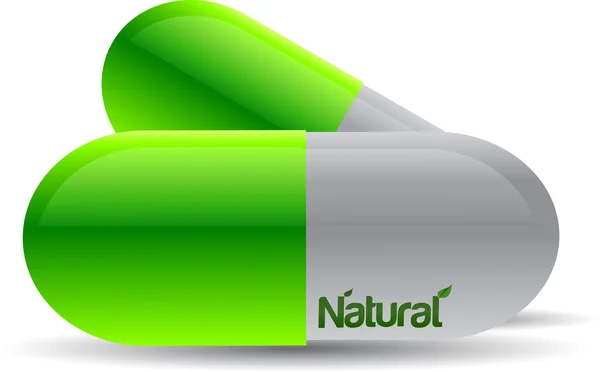 Pílulas naturais — Fotografia de Stock