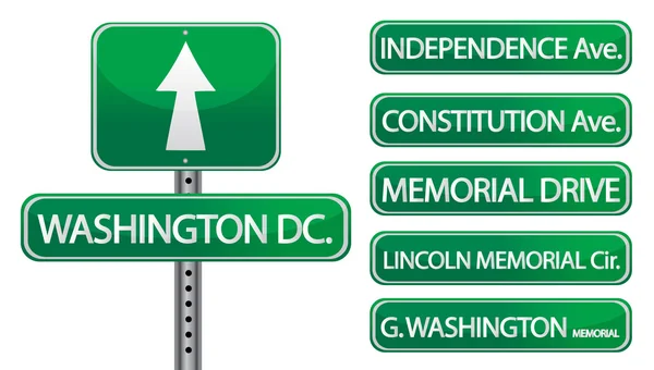 ワシントン dc の重要な通りおよび道 — ストック写真