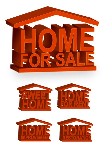 Home icons file also available. — Zdjęcie stockowe