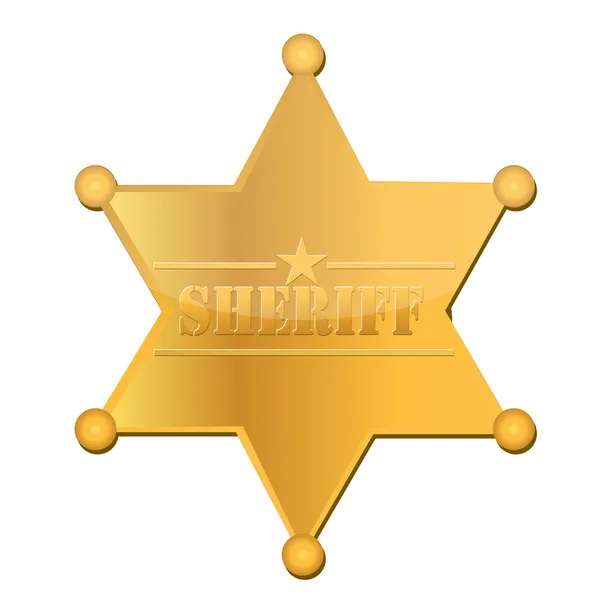 Sheriff-Star — Stockfoto