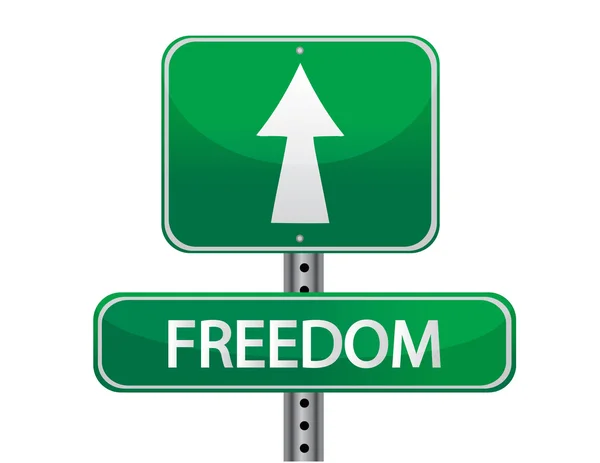 Özgürlük sokak tabelası — Stok fotoğraf