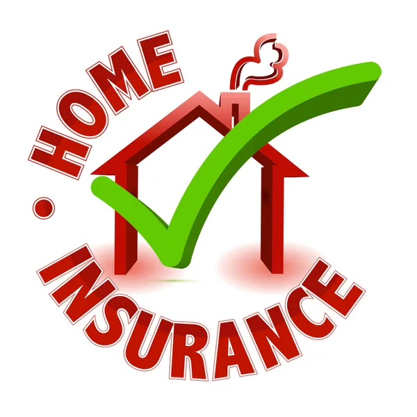 Home Insurance concept isolated on white — Stock Photo, Image