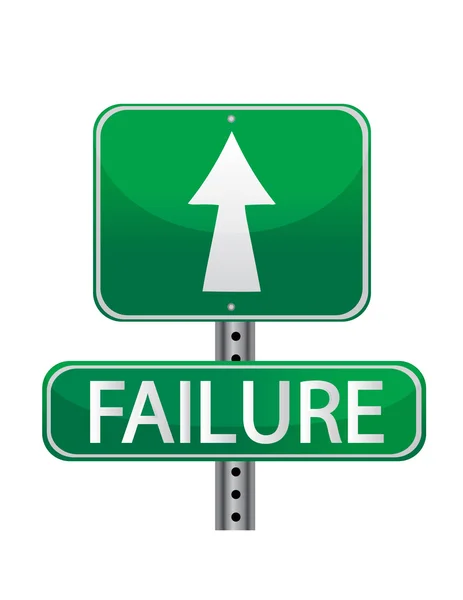 Failure street sign concept — Stock Photo, Image