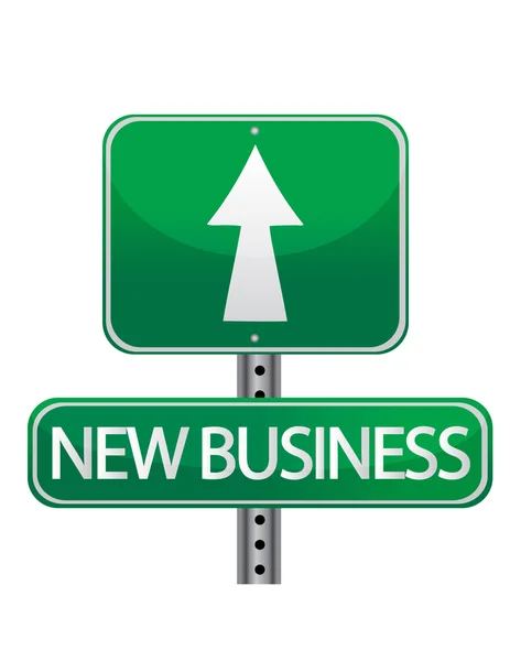 新しいビジネスの道路標識 — ストック写真